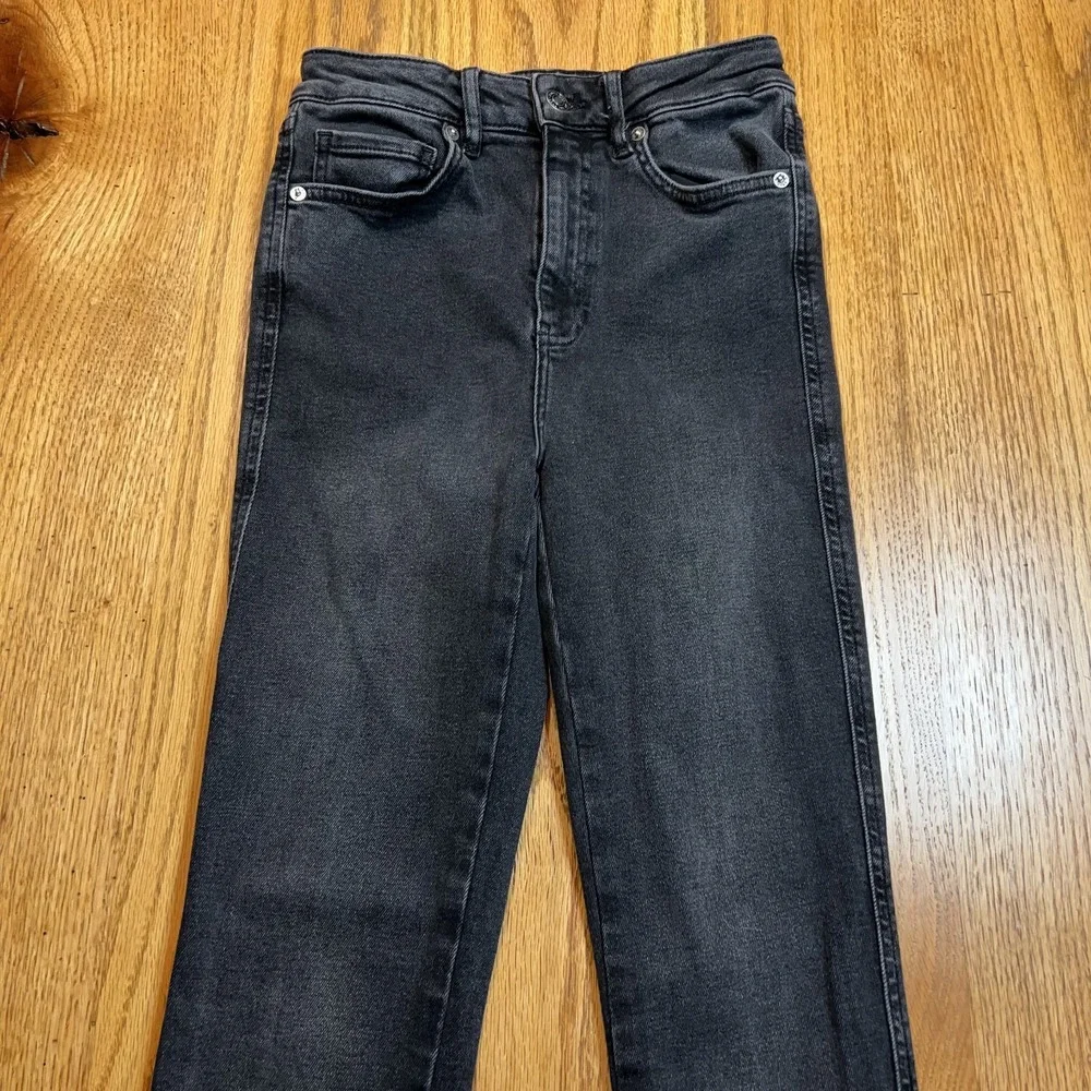 Free People‎ We the Free Black Women's 26 (24X30) Raw Hem Skinny Jeans